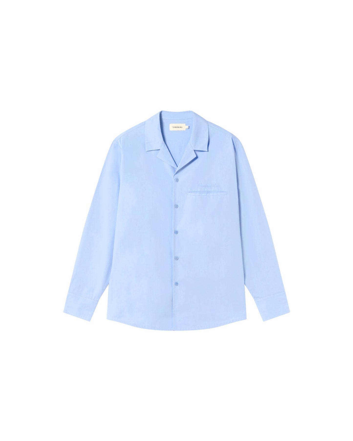 Chemise en coton bio | bleu 'sky nascar shirt blue'