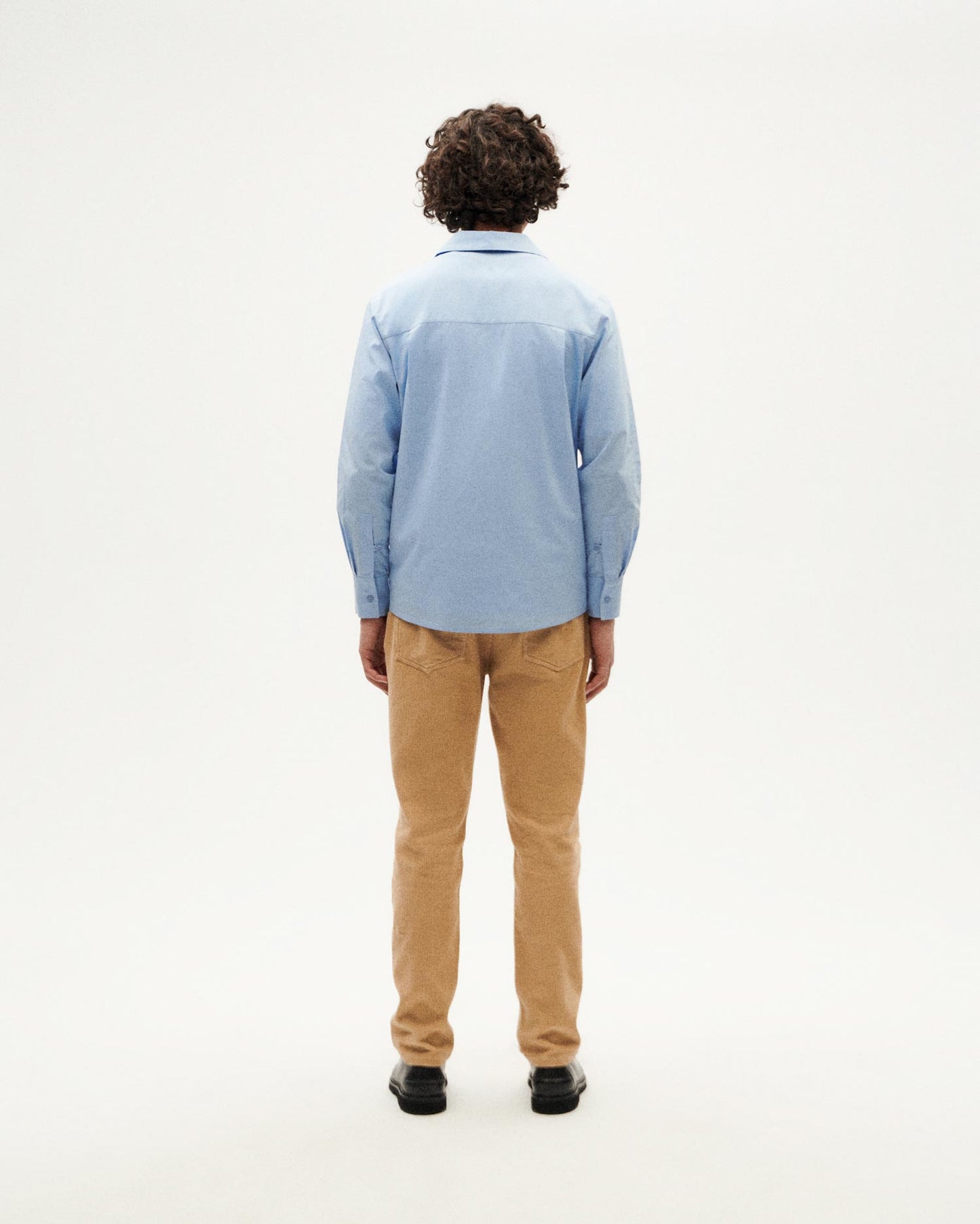 Chemise en coton bio | bleu 'sky nascar shirt blue'