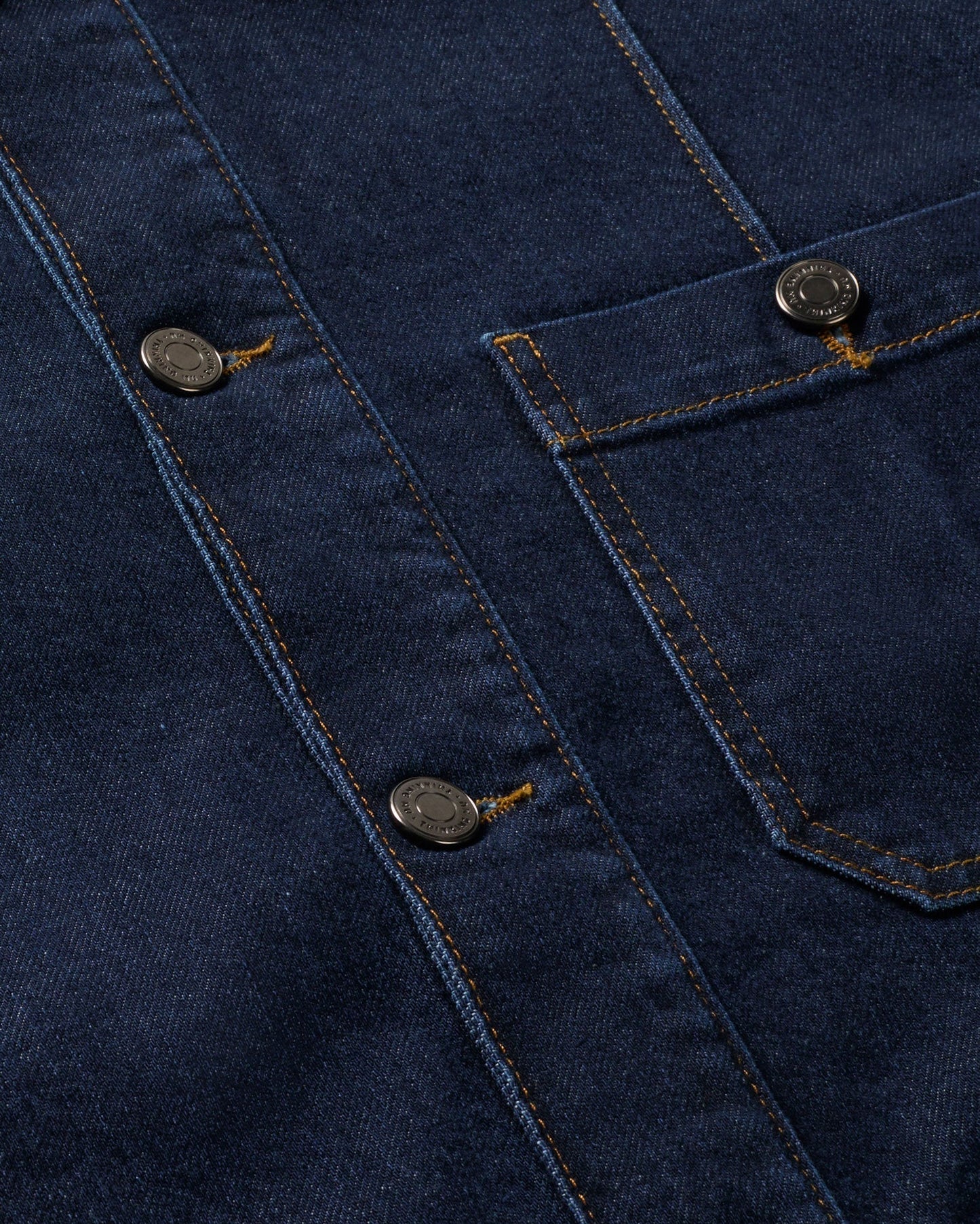 Veste en denim de coton bio | bleu "dark clean denim gus jacket"