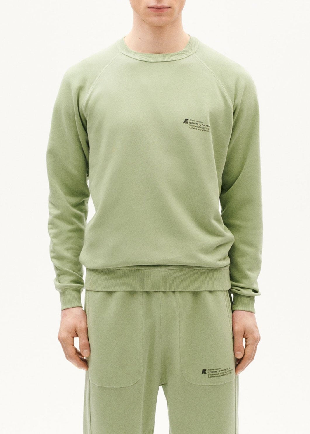 Sweat en coton bio | vert "acacia ftp sweatshirt green"
