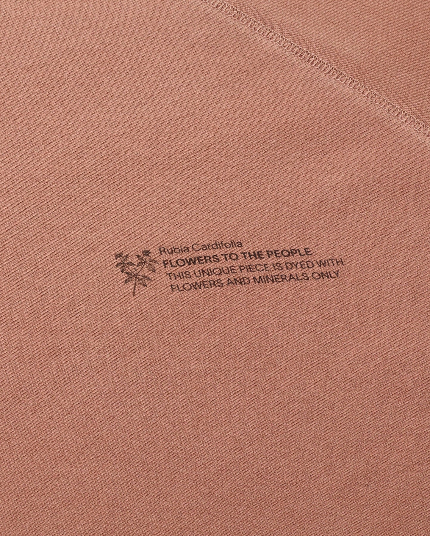 Sweat en coton bio | rose "rubia cardifolia ftp sweatshirt red"