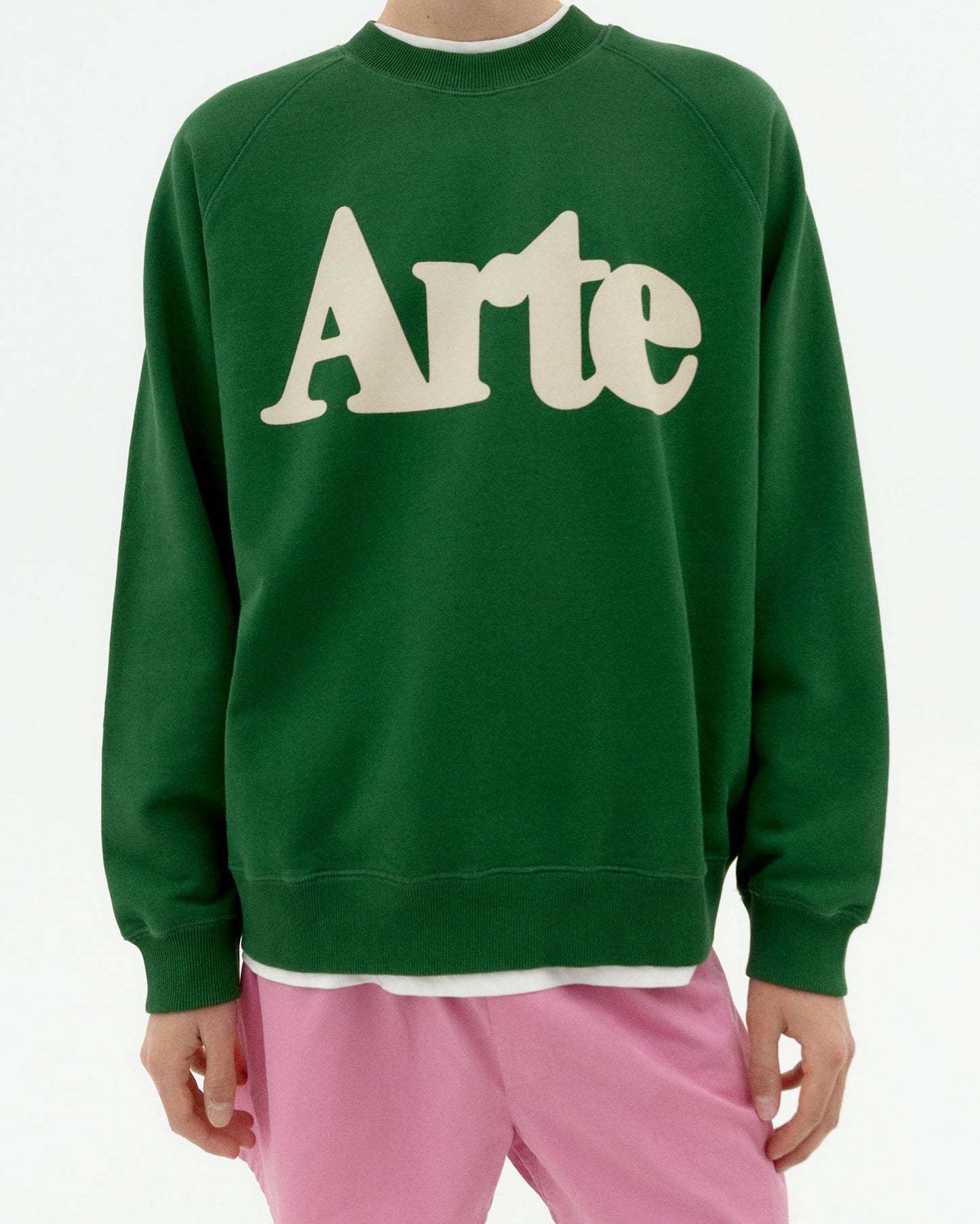 Sweat en coton bio | vert "arte dill pepe sweatshirt - green"