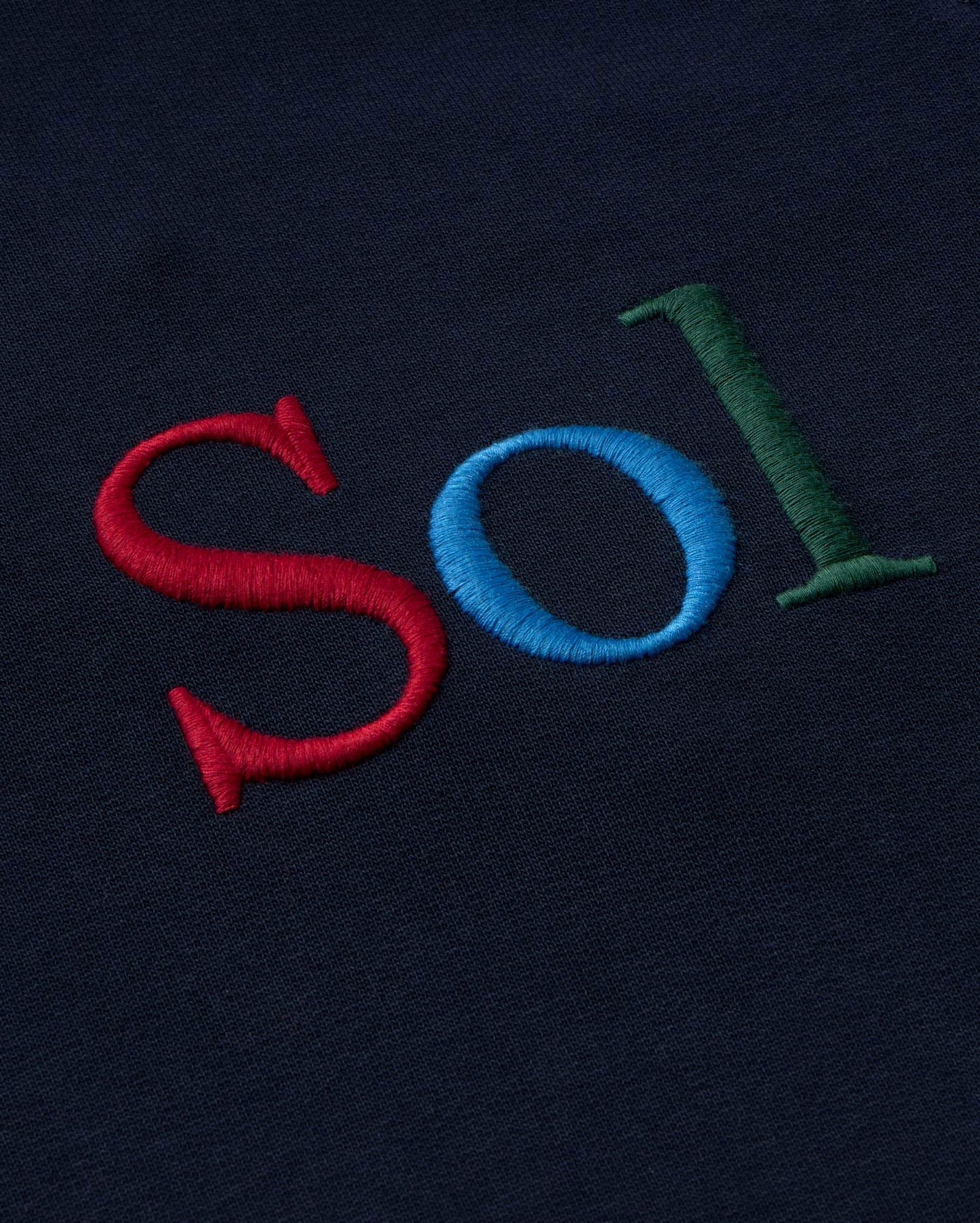 Sweat en coton biologique | bleu "sol type navy pepe sweatshirt - blue"