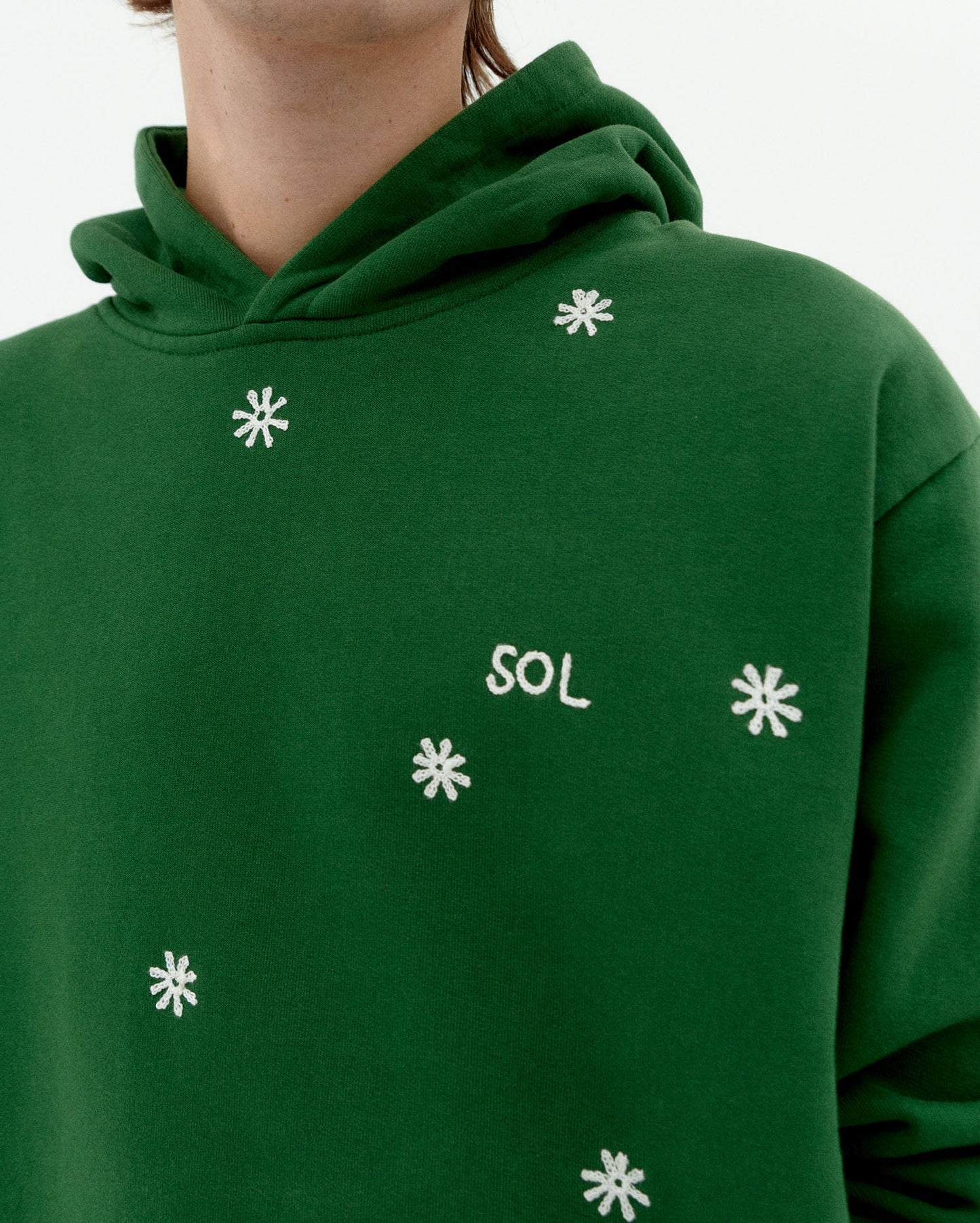 Sweat en coton biologique | vert "Solsol dill simon sweatshirt - green"