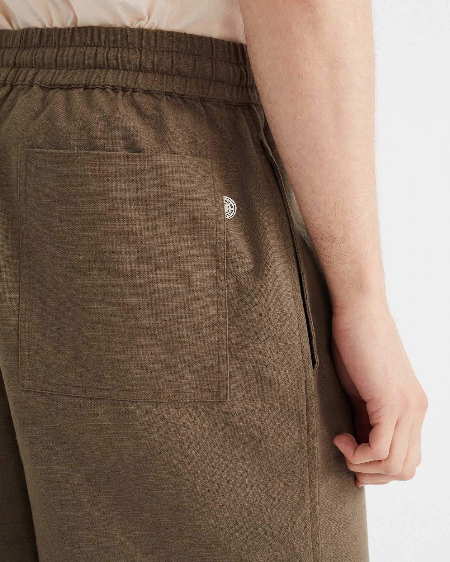 Short olive en coton bio - henry shorts olive green