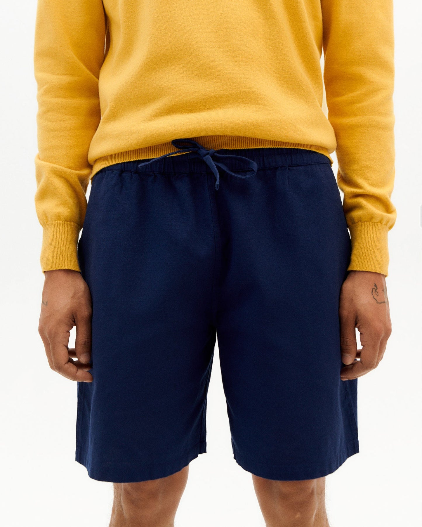 Short marine en coton bio - blue night henry shorts