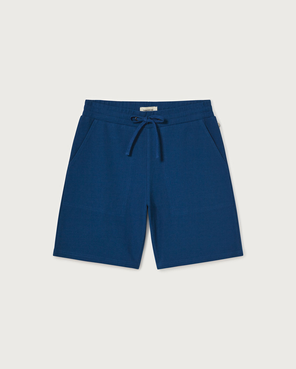 Short bleu klein texturé en coton bio et recyclé - klein blue trash joseph