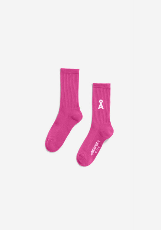 Chaussettes en coton biologique | rose "saamus bold socks w - very berry" | Very berry