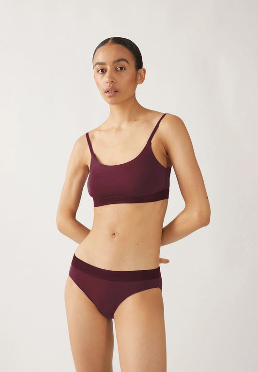 Culotte en modal | bordeaux "Trinaa brief - cranberry juice" | Cranberry juice