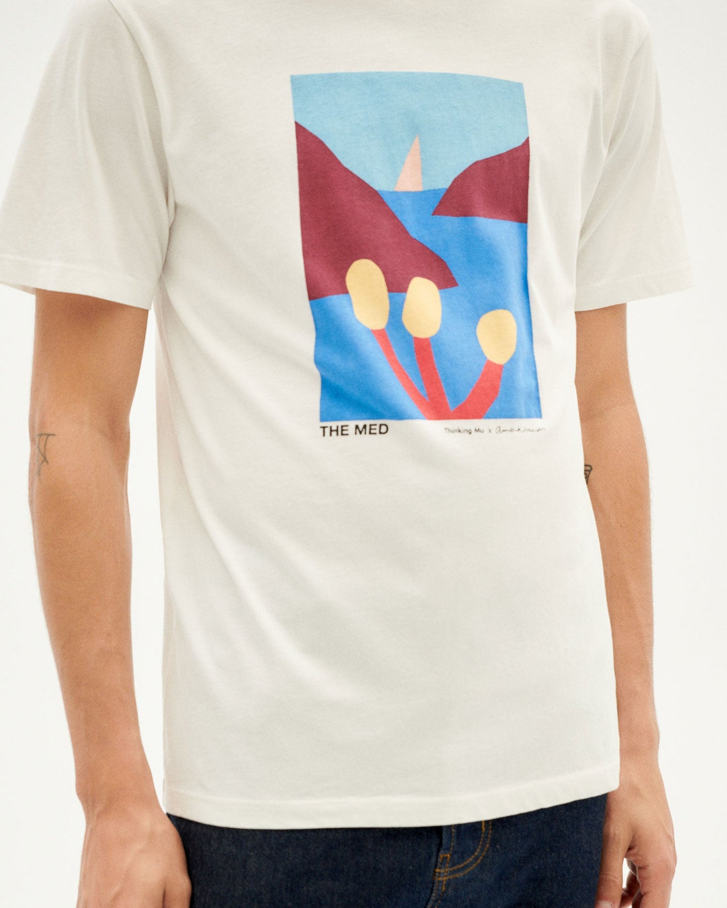 T-shirt imprimé en coton bio - The med tshirt
