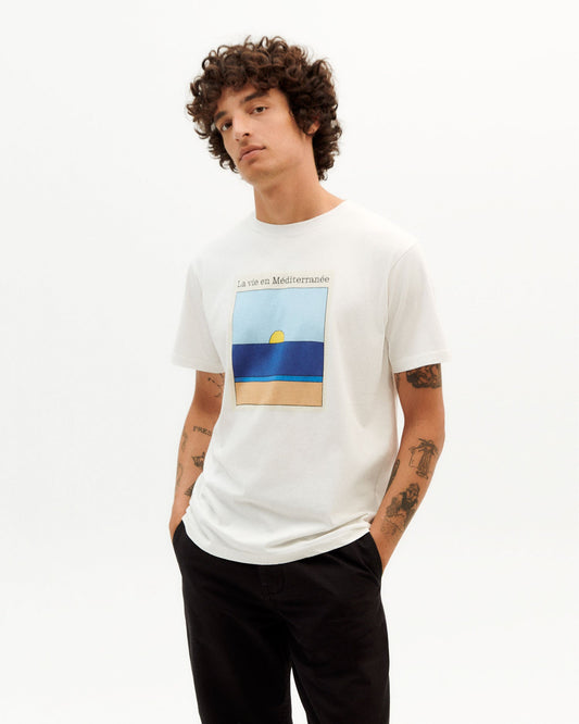 T-shirt imprimé en coton bio - La Vie tshirt