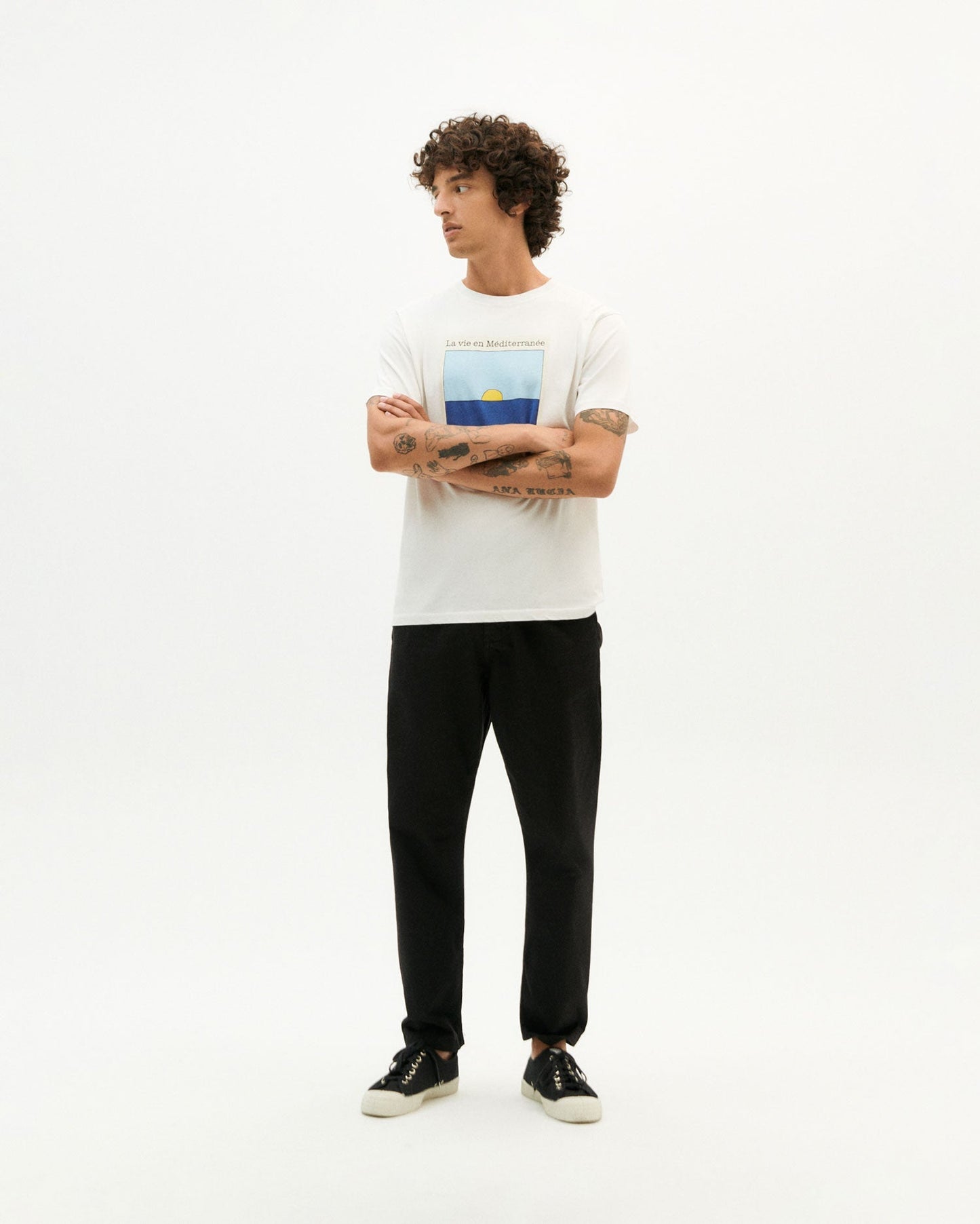 T-shirt imprimé en coton bio - La Vie tshirt