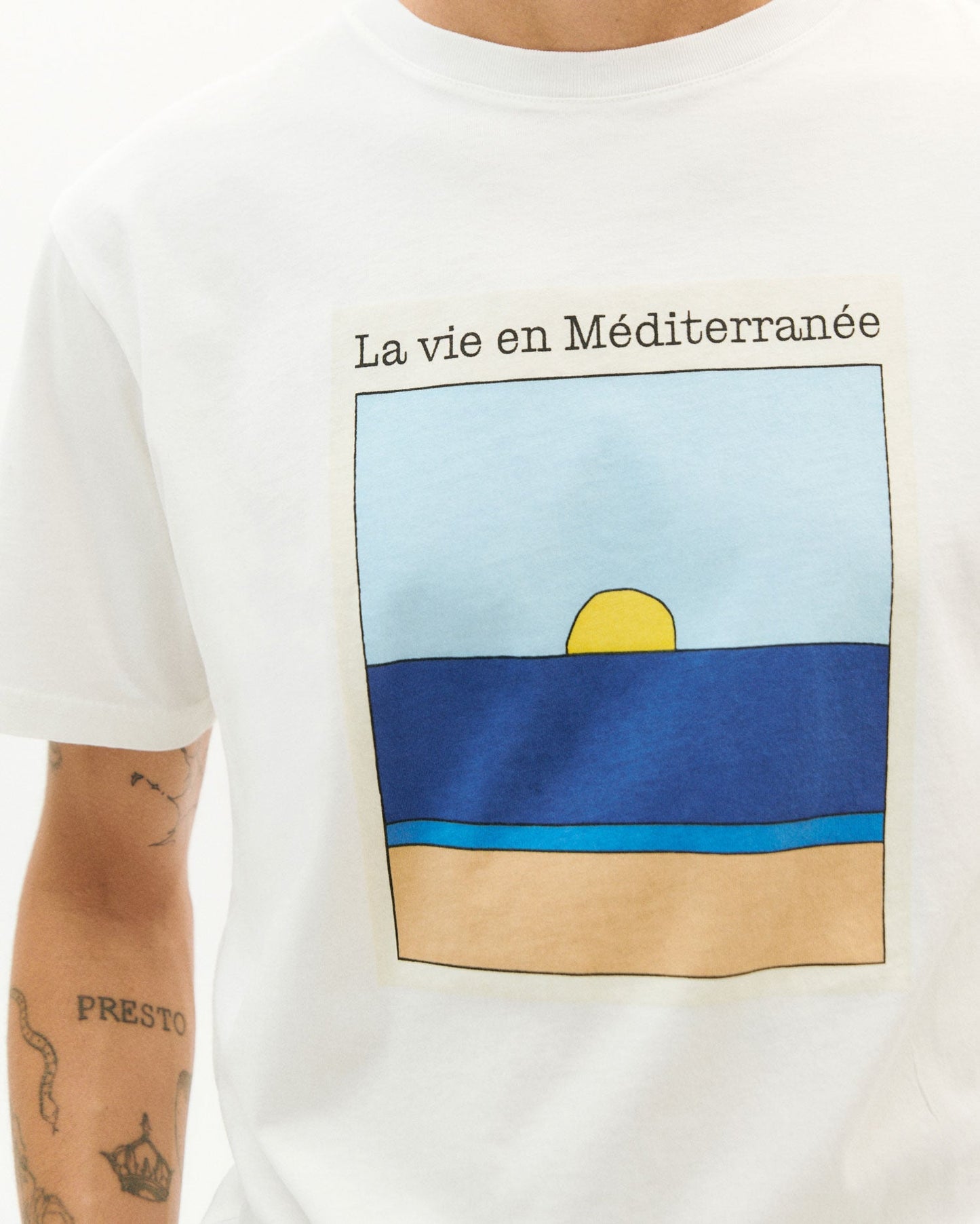 T-shirt imprimé en coton bio - La Vie tshirt