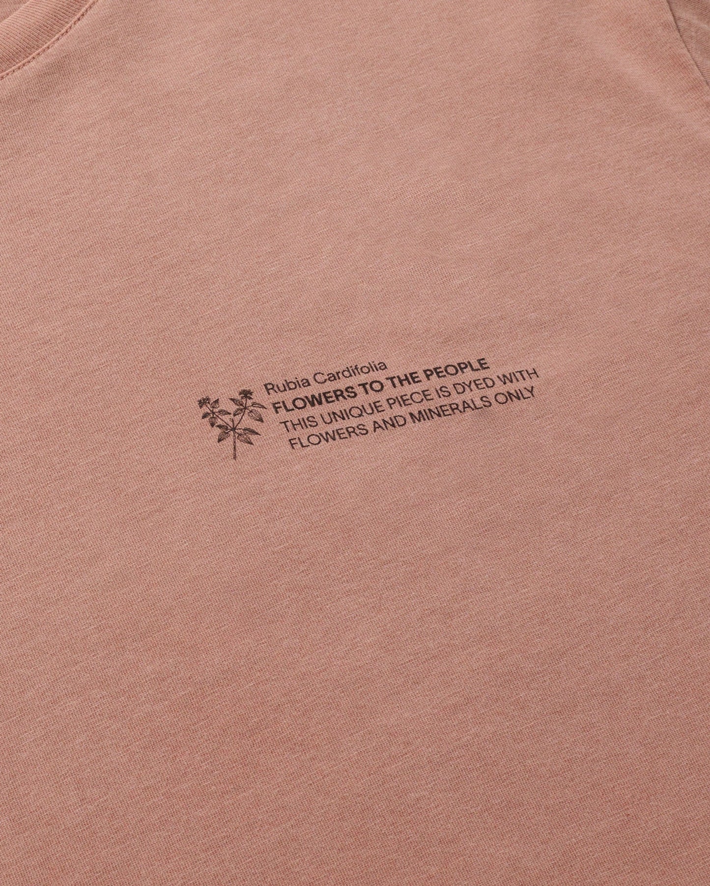 T-shirt en coton bio | rose "rubia cardifolia ftp t-shirt red"