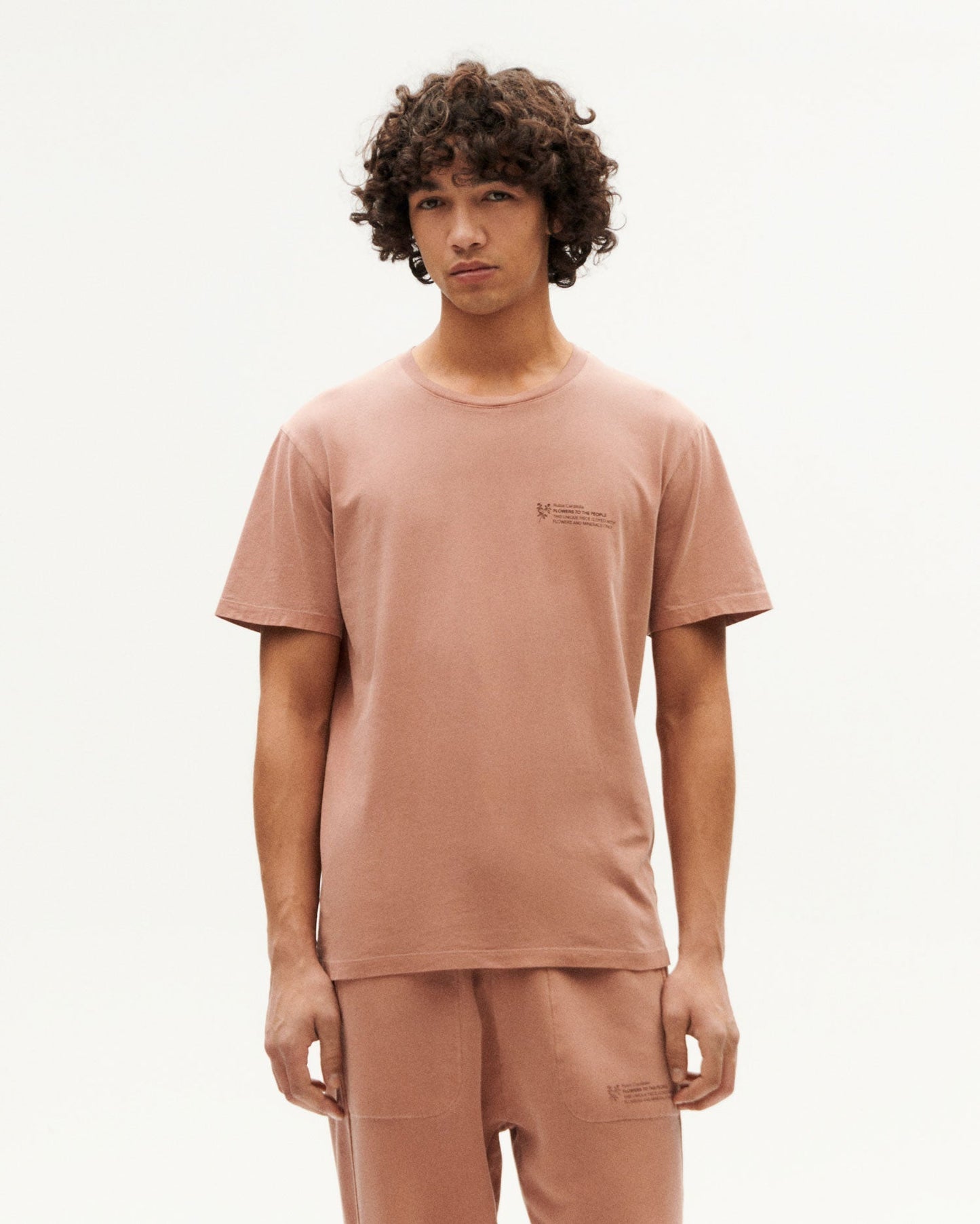 T-shirt en coton bio | rose "rubia cardifolia ftp t-shirt red"