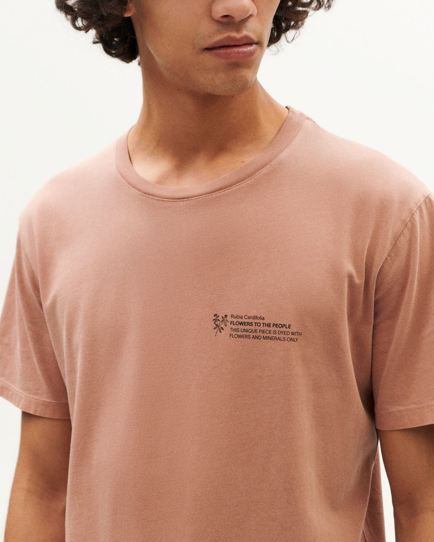 T-shirt en coton bio | rose "rubia cardifolia ftp t-shirt red"