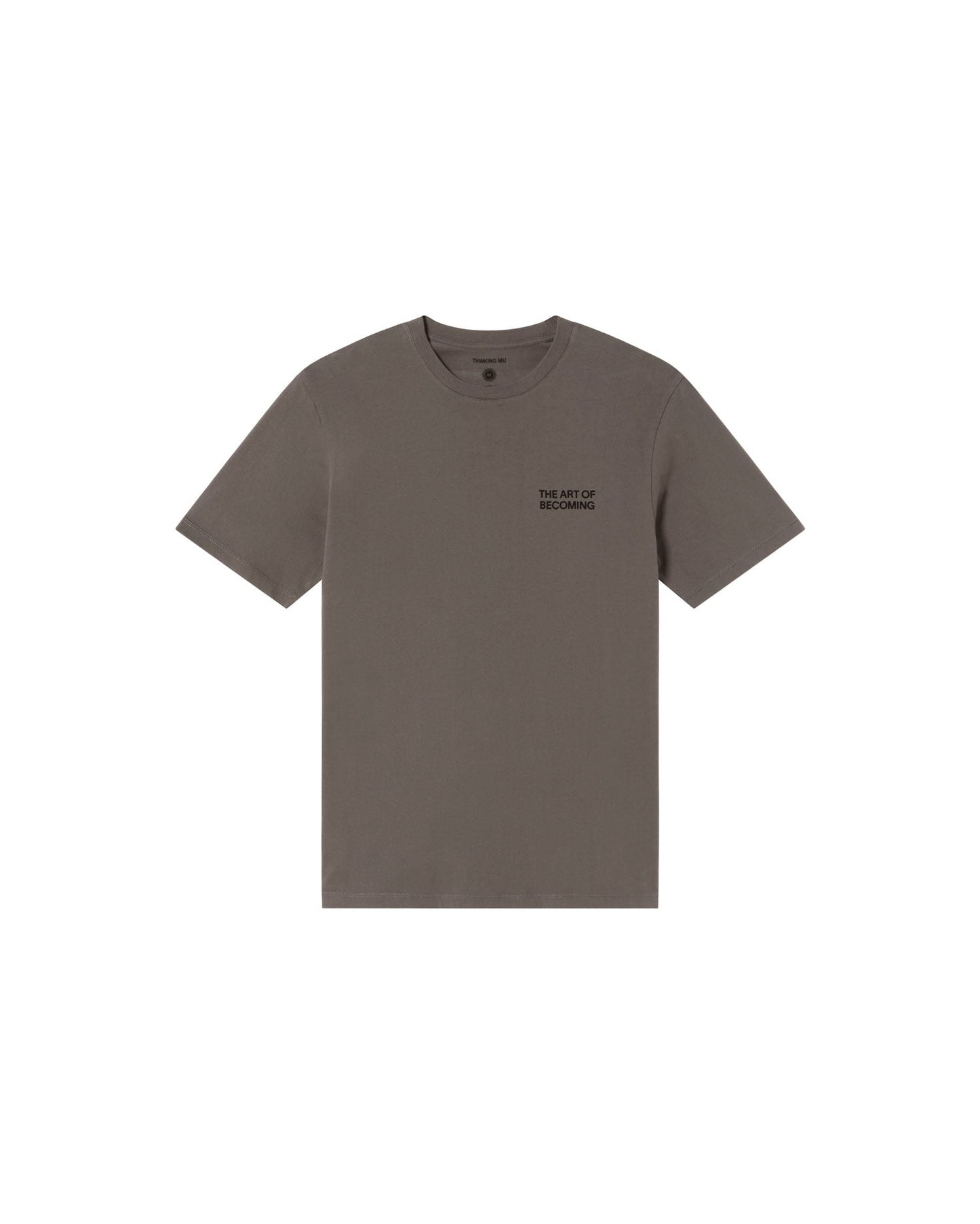T-shirt en coton bio | gris "pavement becoming back t-shirt grey"