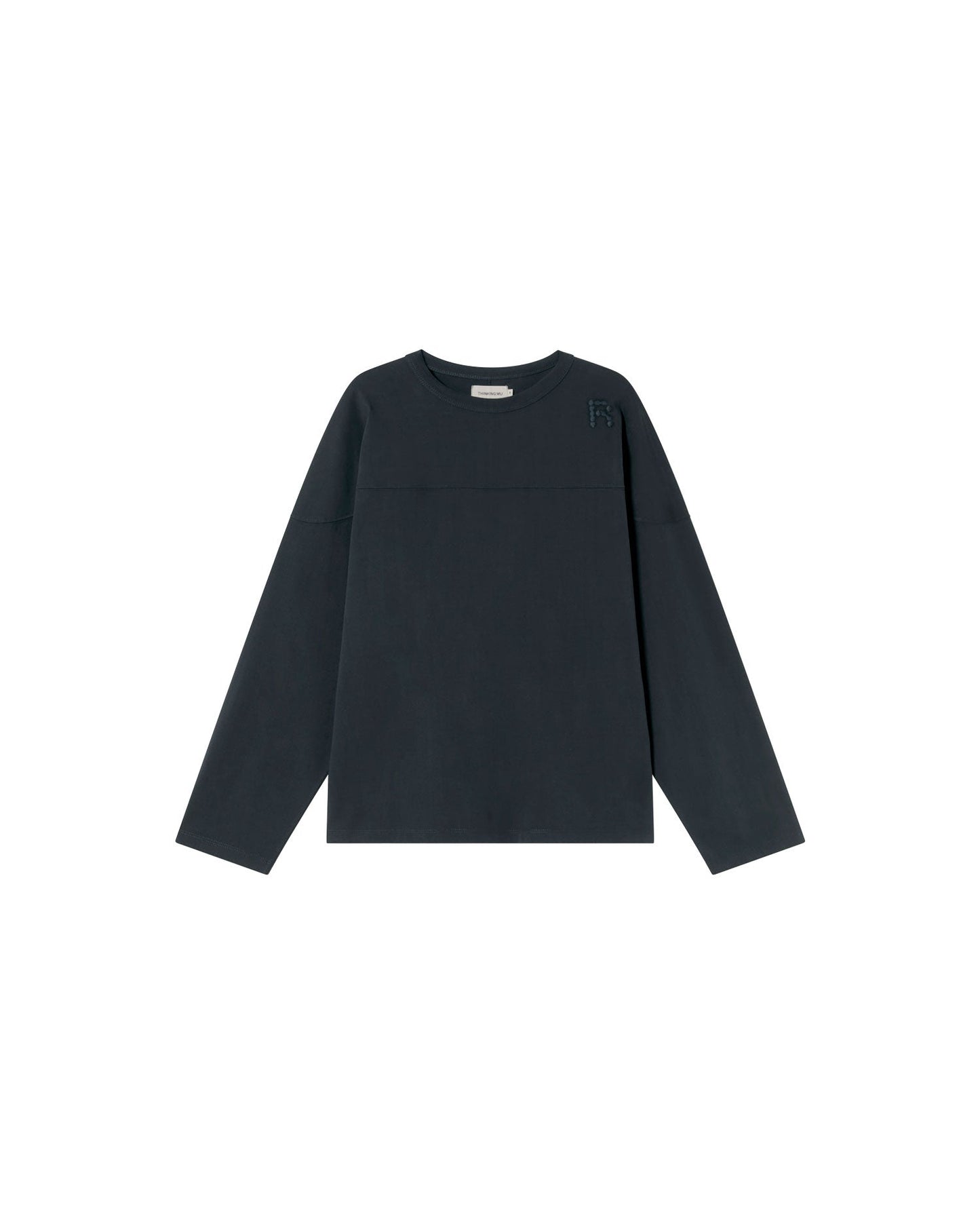 T-shirt imprimé en coton bio | gris "grafito brady t-shirt"