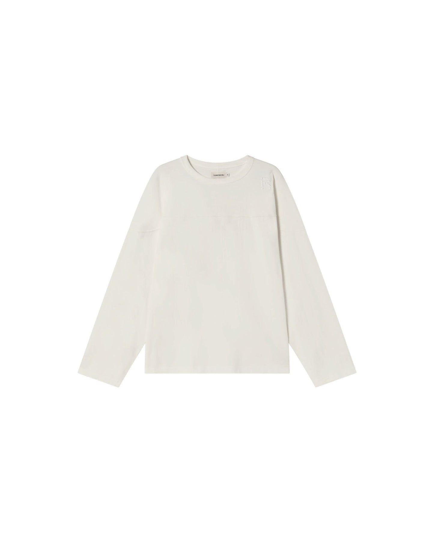 T-shirt manches longues en coton bio | blanc "white brady t-shirt"