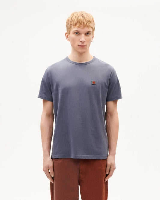 T-shirt imprimé en coton bio | bleu "sol sea t-shirt - blue"