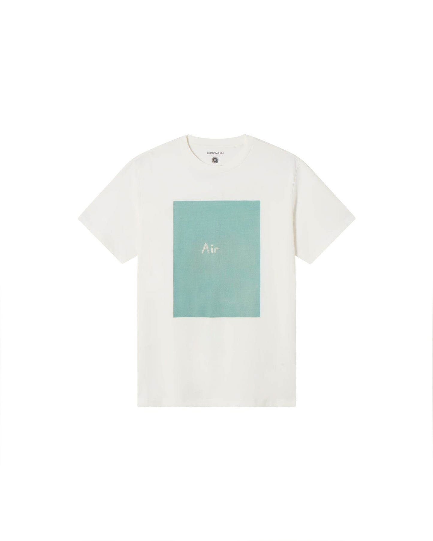 T-shirt imprimé en coton bio | blanc "air zach tee - white"