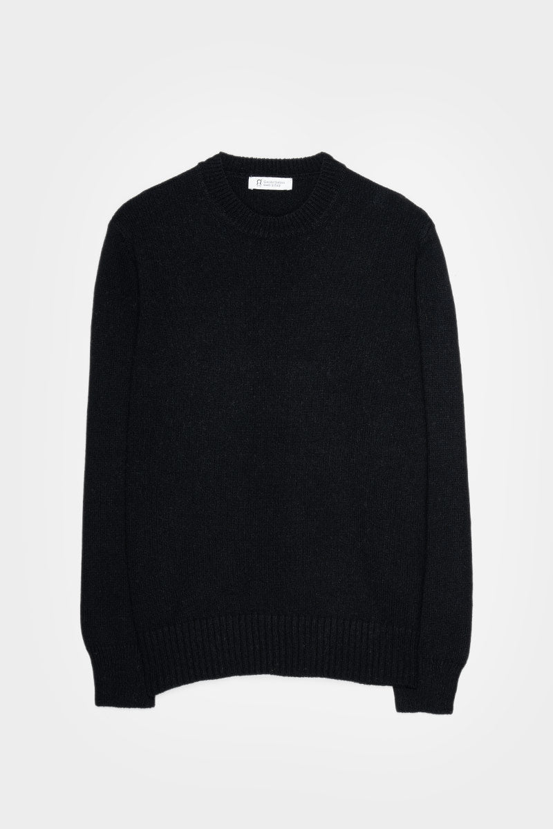 Pull en cachemire recyclé | noir "edda - nero ardesia"