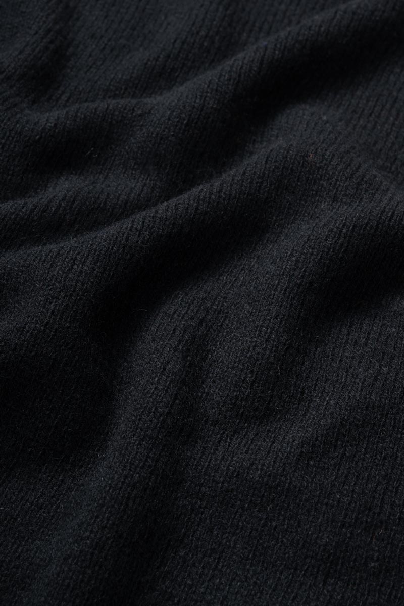 Pull col montant en cachemire recyclé | noir "clemente - nero ardesia"