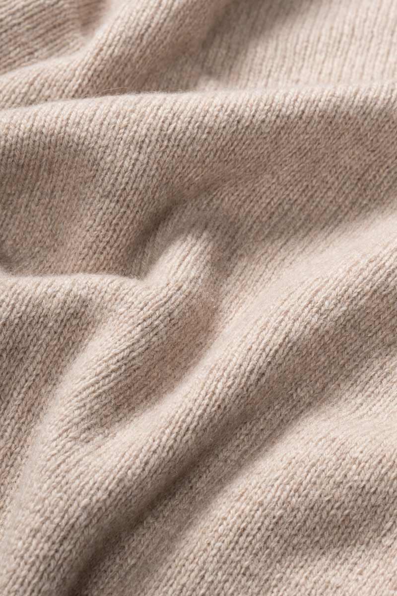 Pull en cachemire recyclé | beige "ada - beige sabbia"
