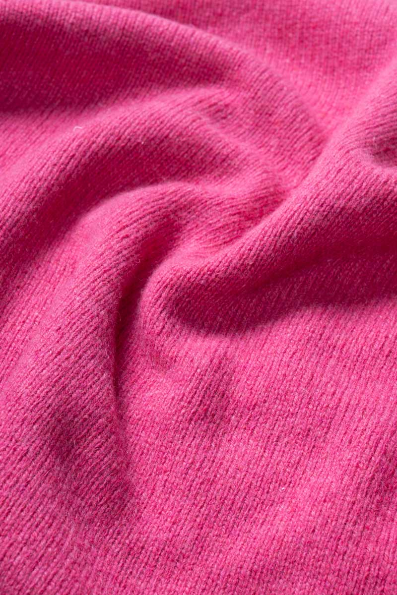 Pull en cachemire recyclé | rose "ada - rosa rabarbaro"