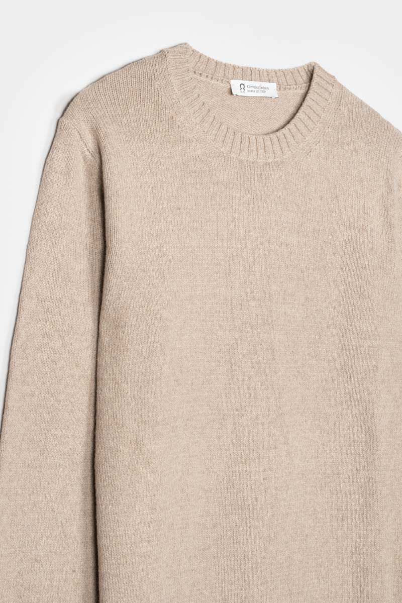 Pull en cachemire recyclé | beige "romeo - beige sabbia"