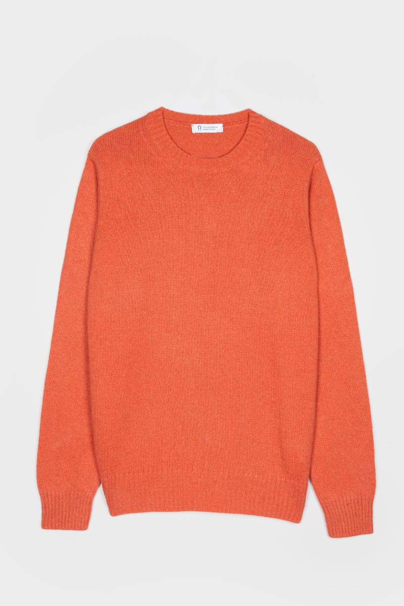 Pull en cachemire recyclé | orange "romeo - arancio zucca"