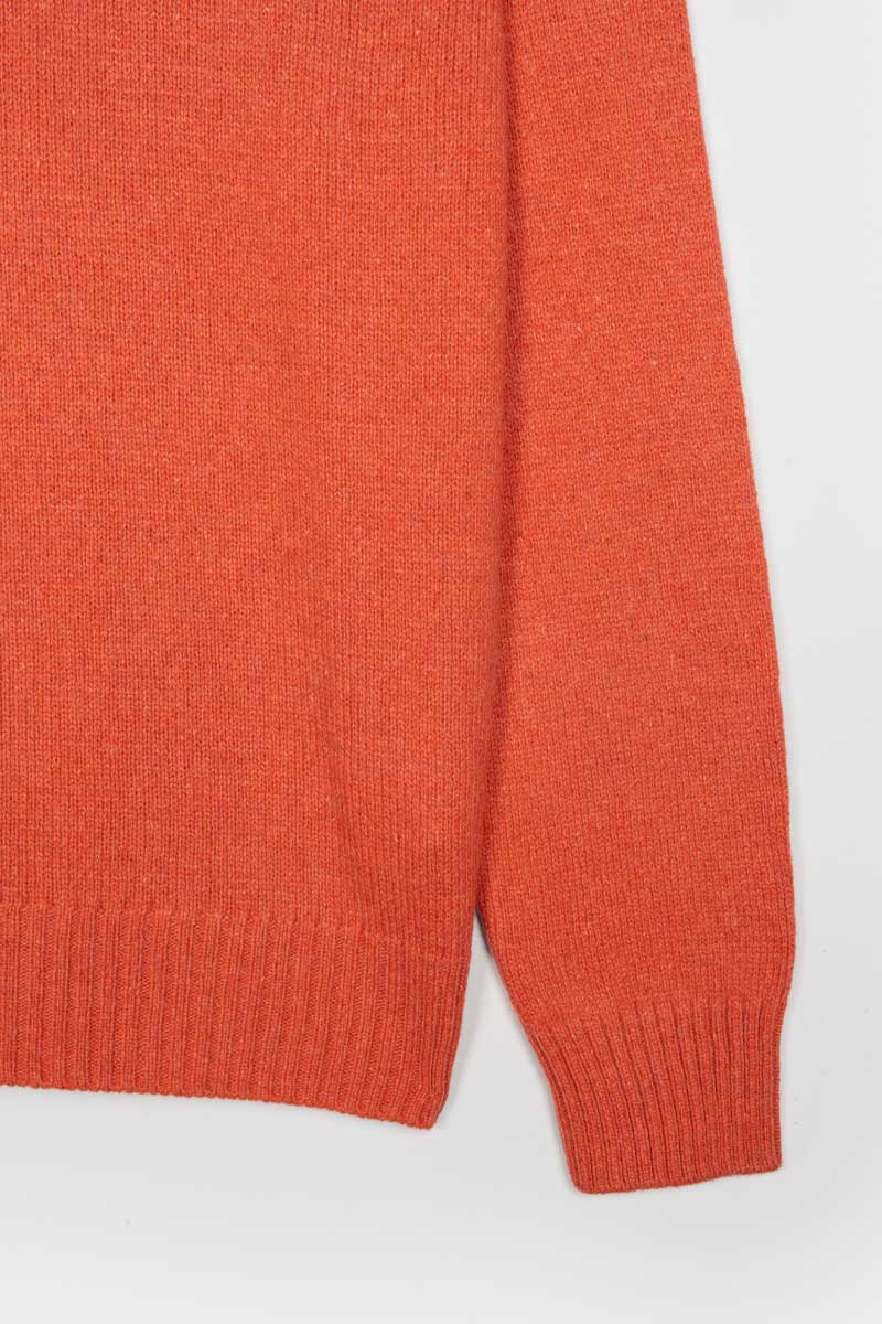 Pull en cachemire recyclé | orange "romeo - arancio zucca"