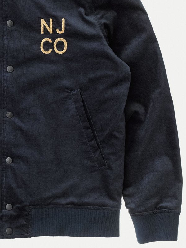 Veste bomber marine en coton bio - Mark