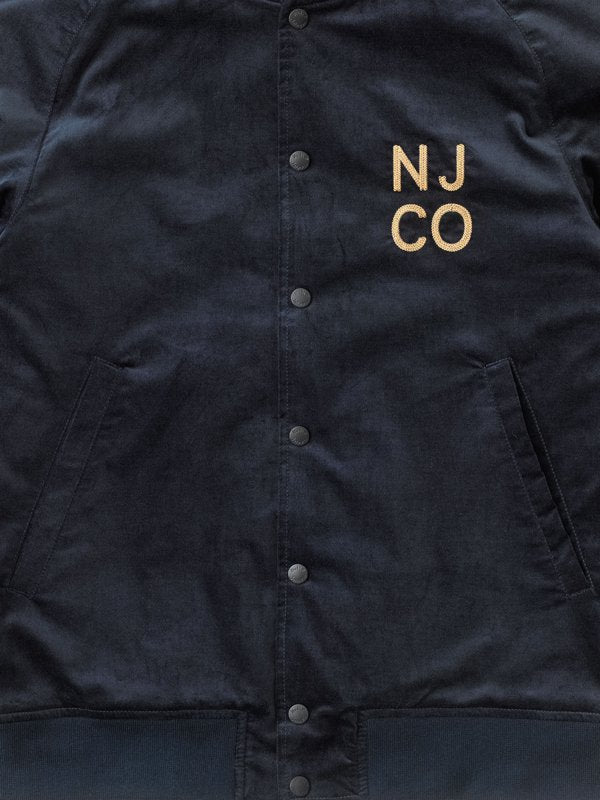 Veste bomber marine en coton bio - Mark