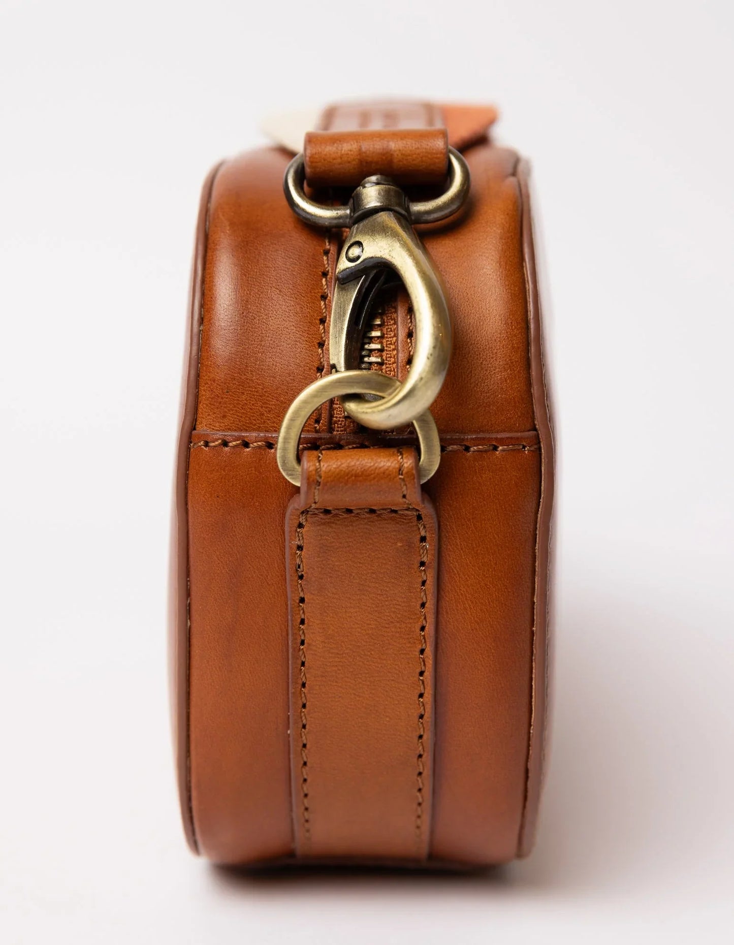 sac en cuir certifié | marron "maya - cognac classic leather"
