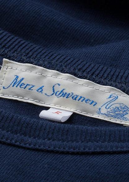 T-shirt en coton bio | bleu "men’s loopwheeled t-shirt 66 ink blue"