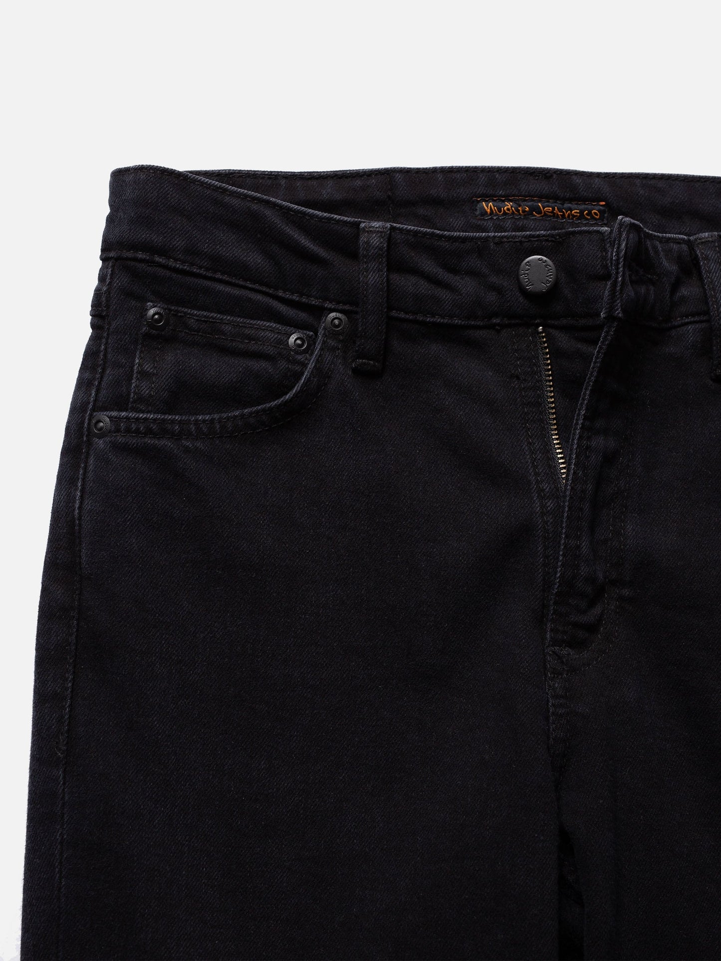 Jean slim en coton bio | noir "mellow mae so black"