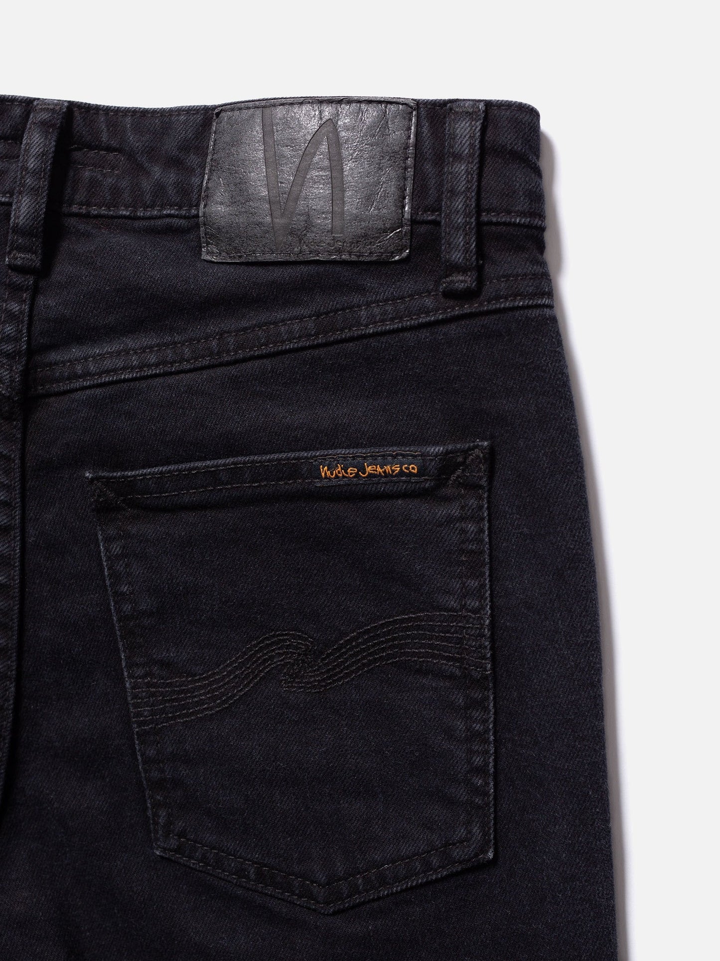 Jean slim en coton bio | noir "mellow mae so black"