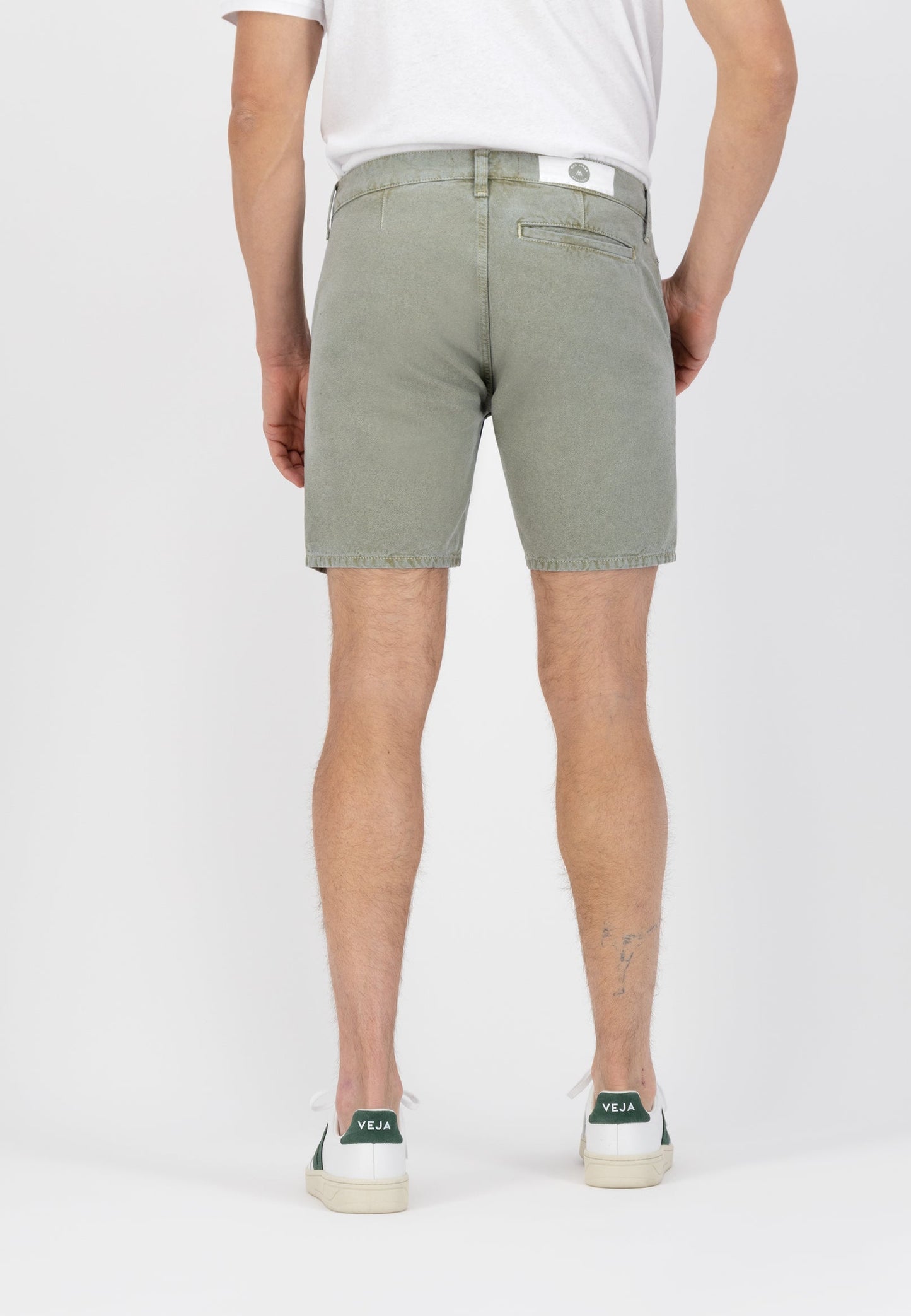 Short vert clair en coton bio et recyclé - Luca Short Moss