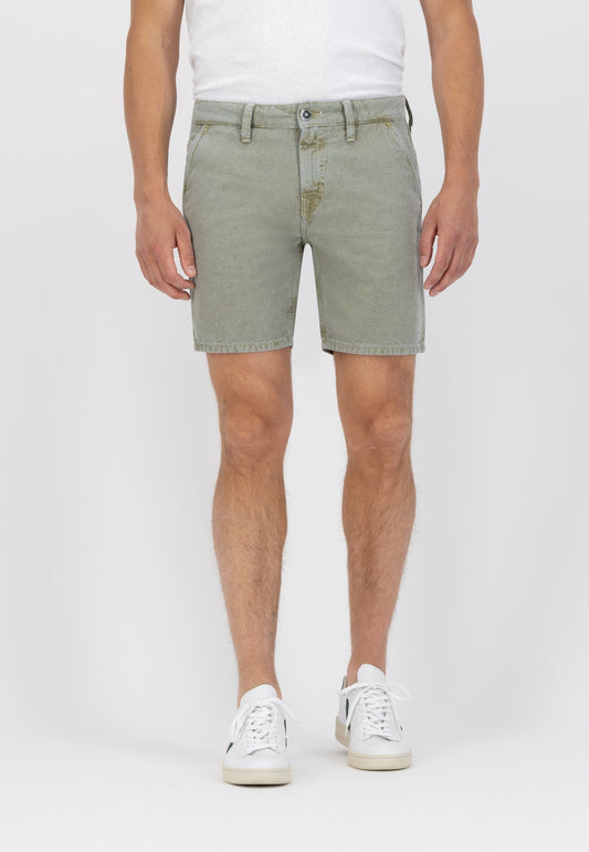 Short vert clair en coton bio et recyclé - Luca Short Moss
