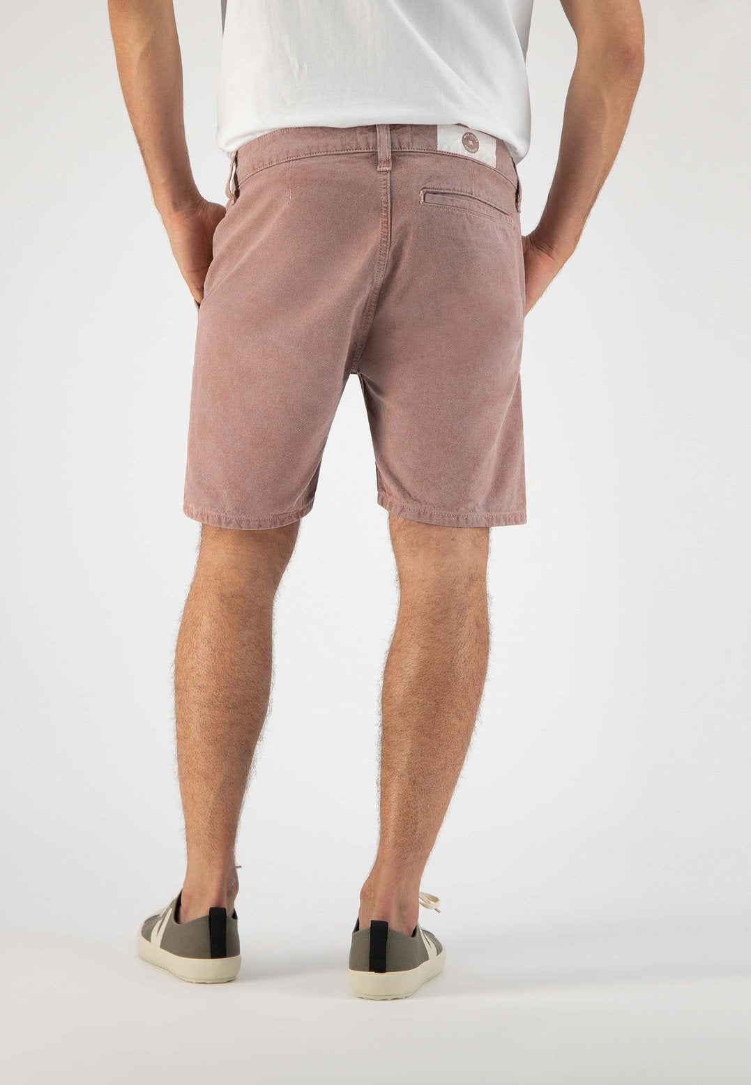 Short en jean rose minéral en coton bio et coton recyclé - Luca