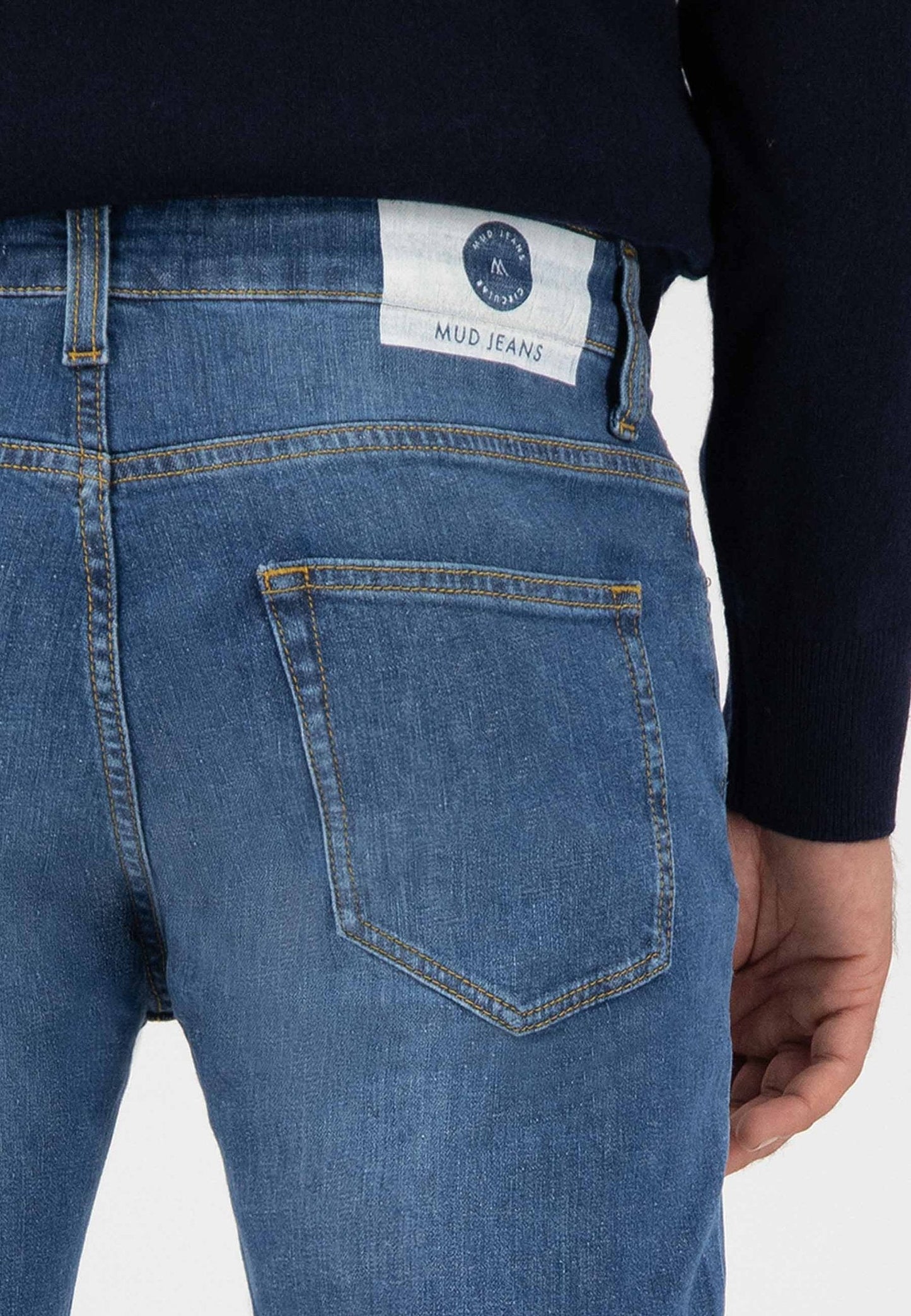 Jean droit bleu en coton bio - Regular Bryce Authentic Indigo