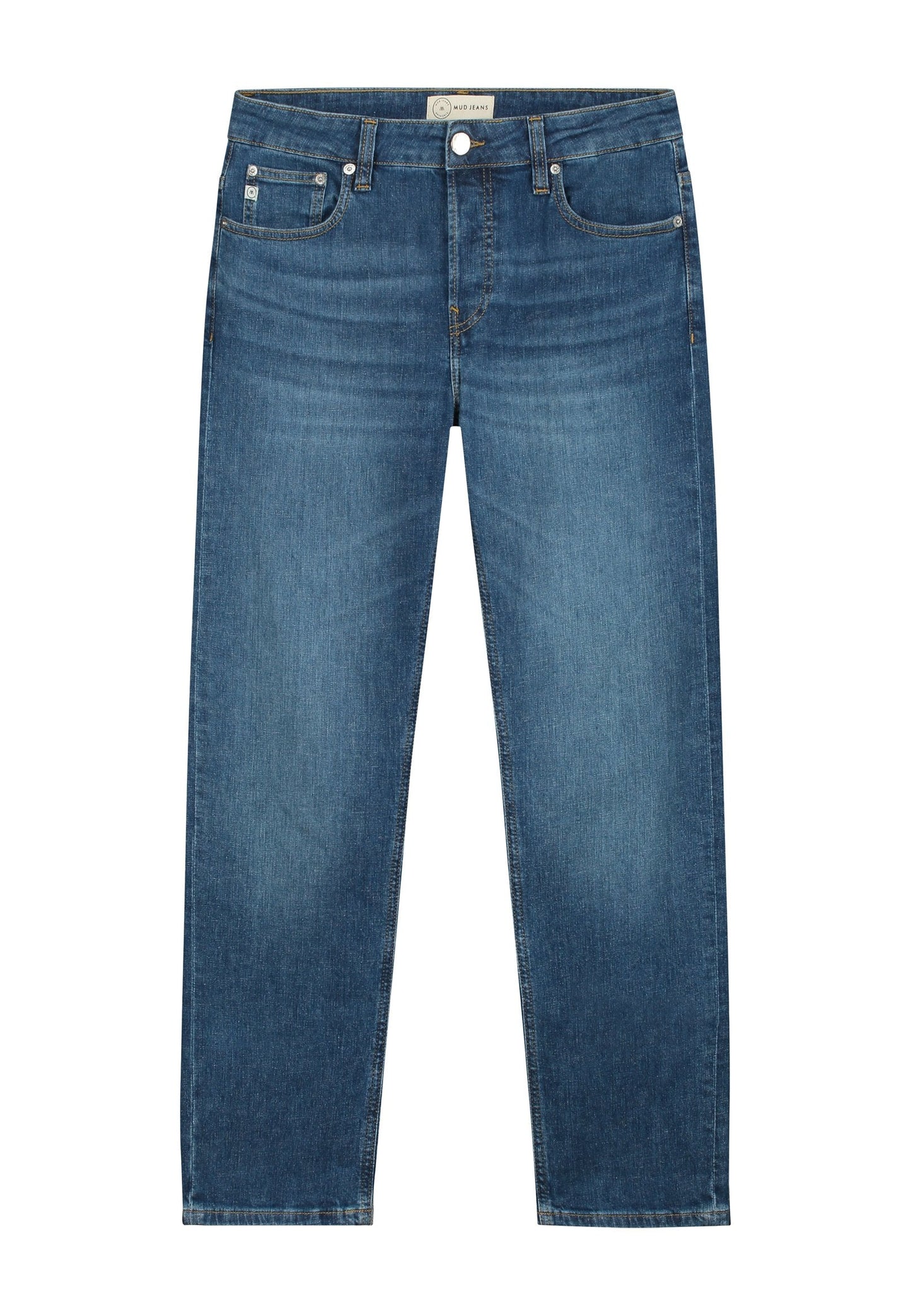 Jean droit bleu en coton bio - Regular Bryce Authentic Indigo