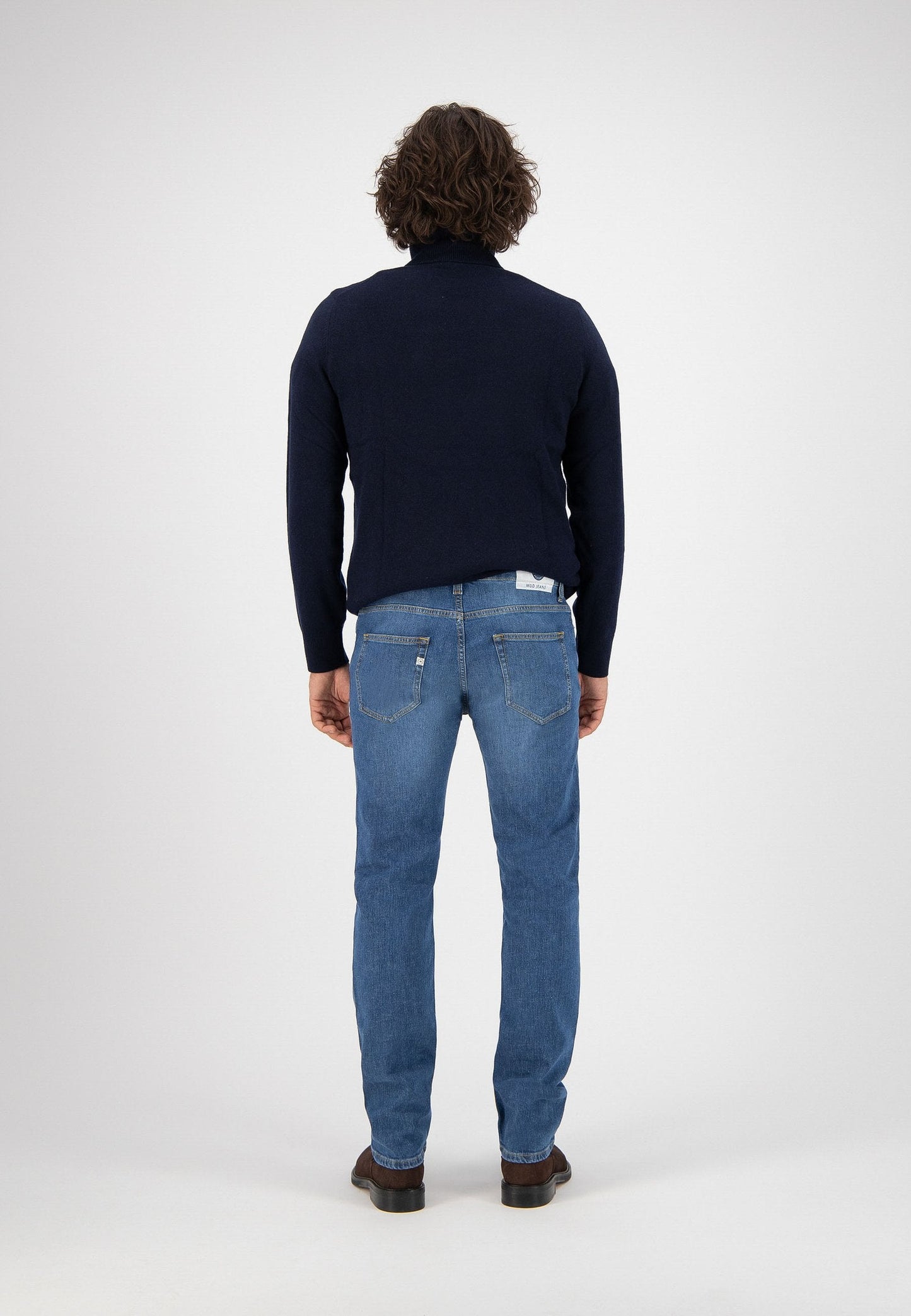 Jean droit bleu en coton bio - Regular Bryce Authentic Indigo