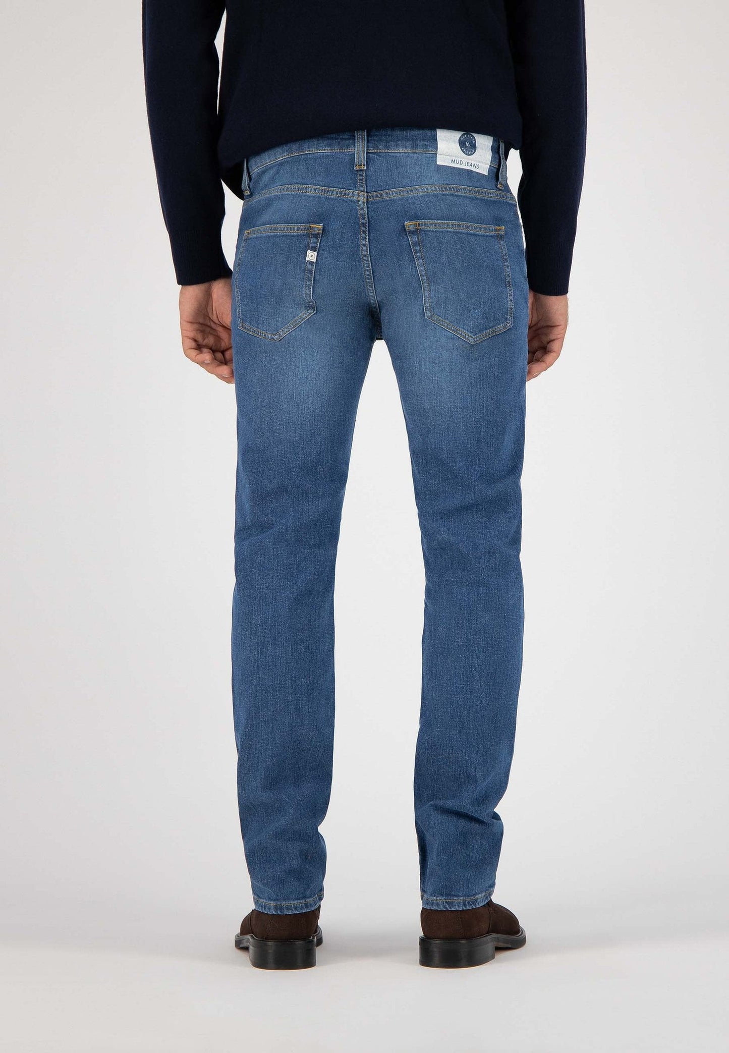 Jean droit bleu en coton bio - Regular Bryce Authentic Indigo