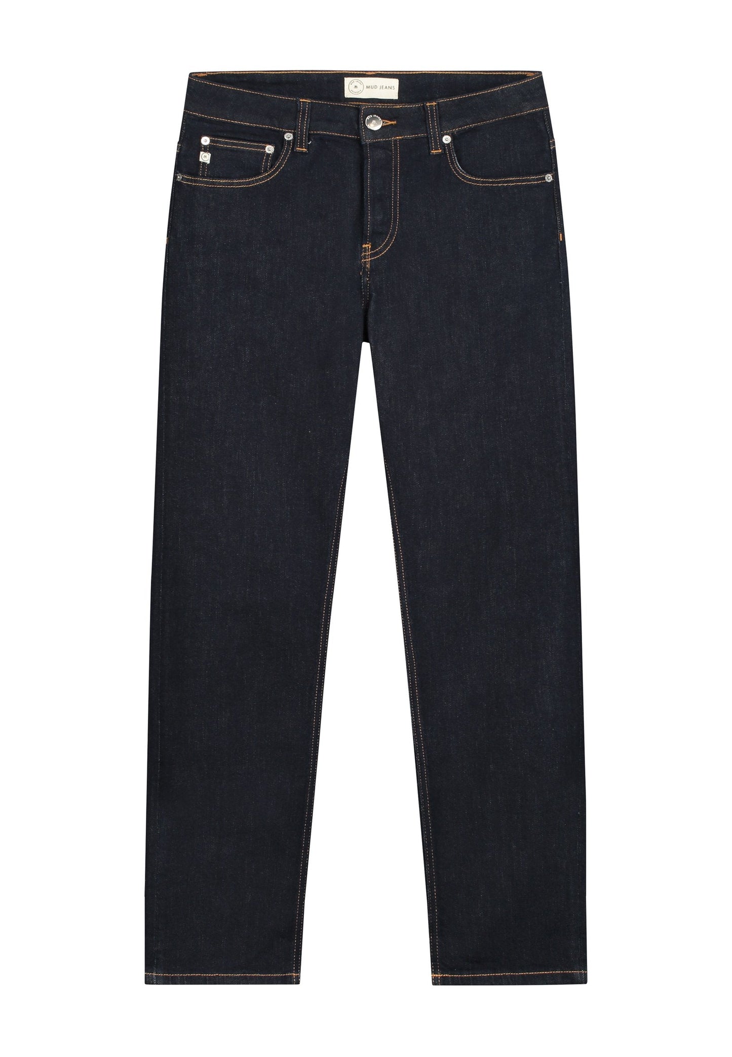 Jean droit en coton bio | bleu brut "Regular Bryce Strong blue"