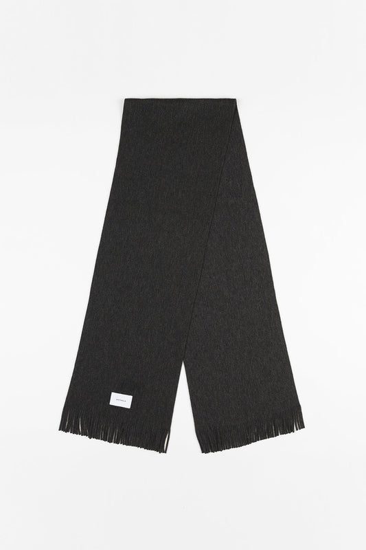 Écharpe en laine mérinos bio | anthracite "merino wool scarf anthracite"