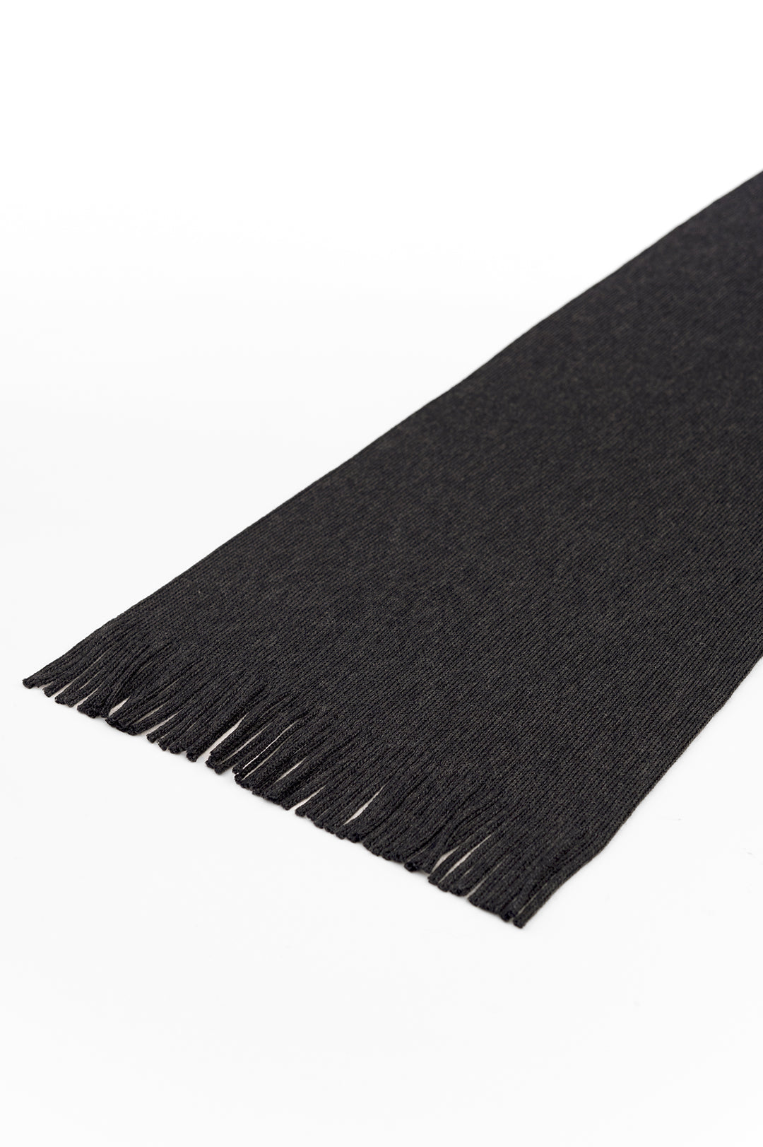 Écharpe en laine mérinos bio | anthracite "merino wool scarf anthracite"