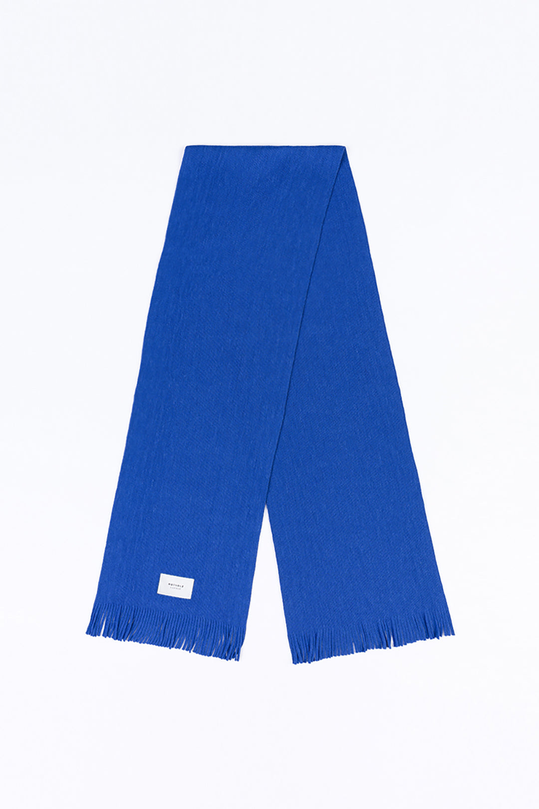 Écharpe en laine mérinos bio | bleu roi "merino wool scarf cobalt blue"