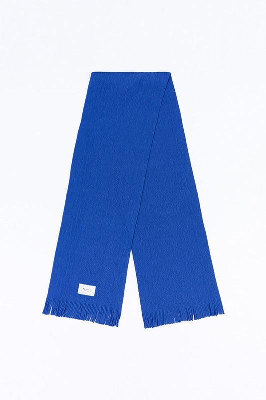 Écharpe en laine mérinos bio | bleu roi "merino wool scarf cobalt blue"